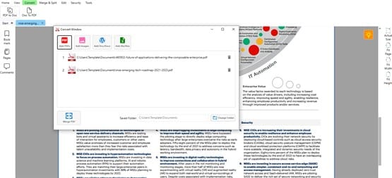 PDF Editor - PDF Converter document conversion - Windows PDF editor screenshot